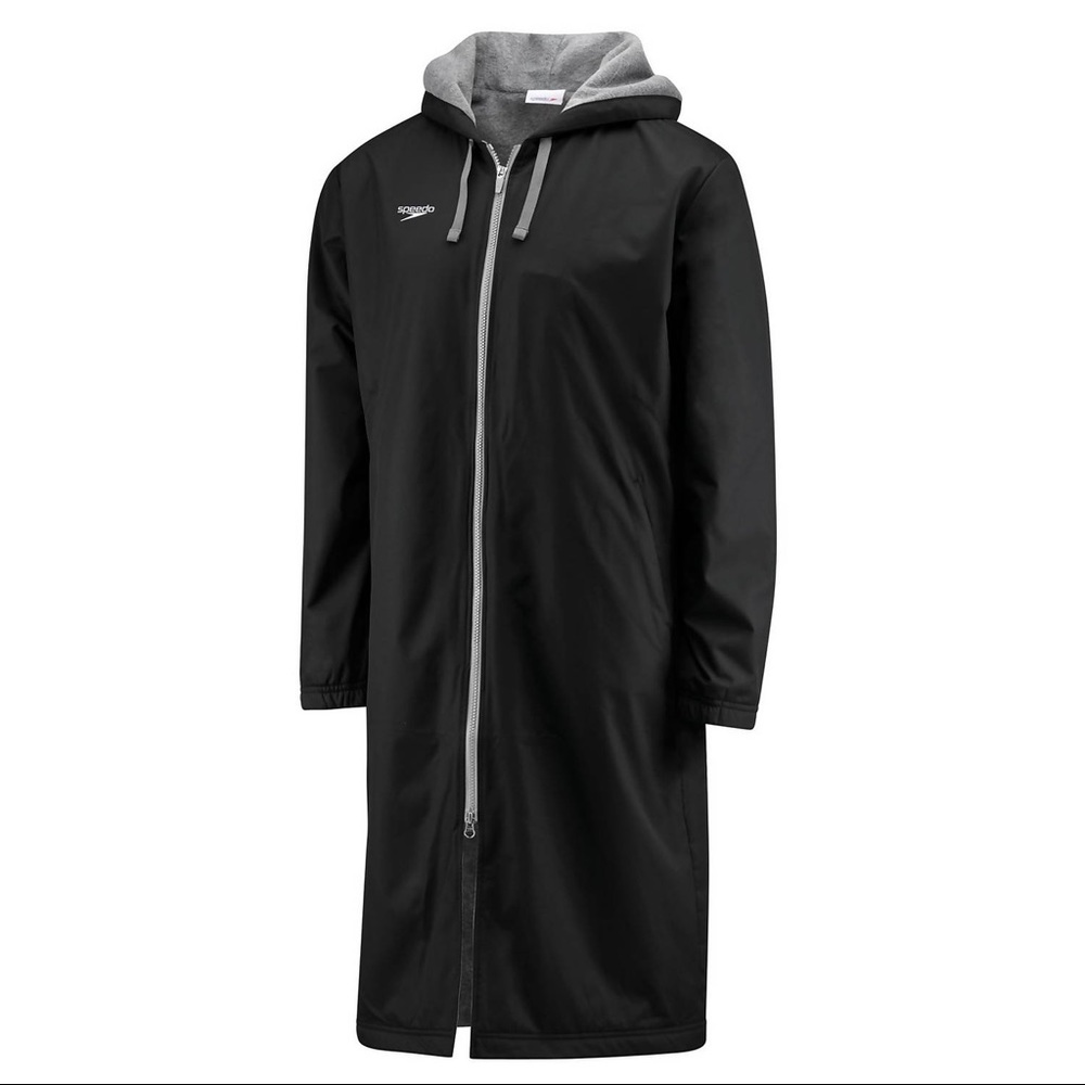 open cut zipperless parka
